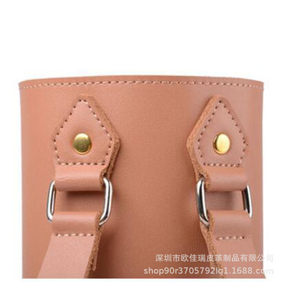 源頭廠家訂制批發酒水套 紅酒香檳酒收納包 真皮紅酒皮套